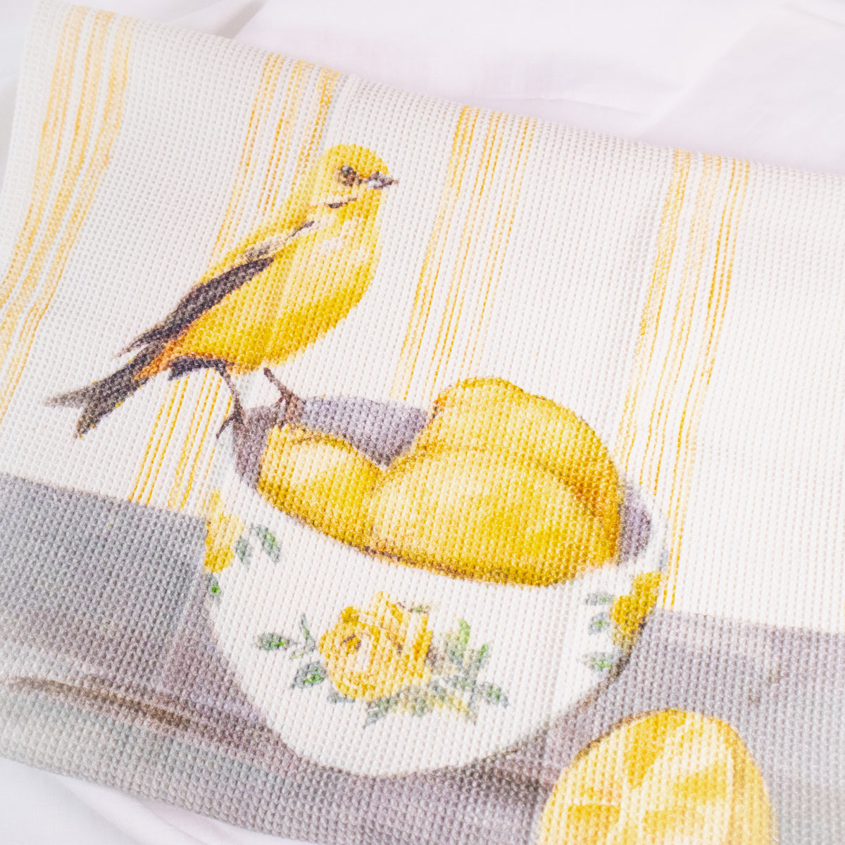 Bird and Fruit Tea Towel