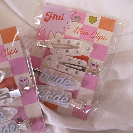 Bride GRWM Hair Clips