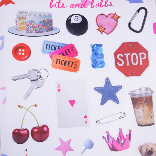 Bits And Bobs Jumbo Sticker Sheet