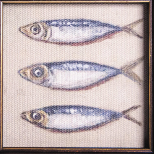 Three Fish Framed Wall Art