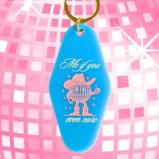 Disco Cowgirl Motel Keychain
