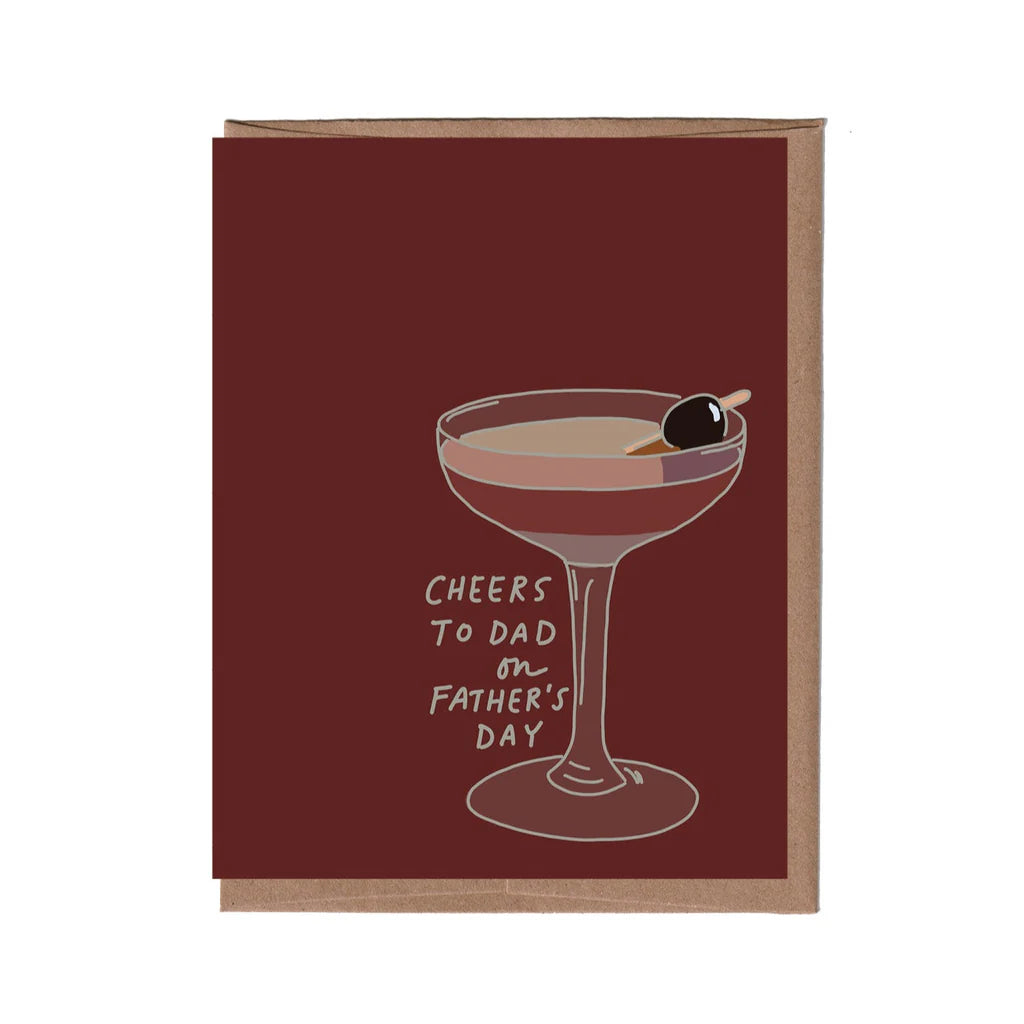 Cheers To Dad Father's Day Greeting Card