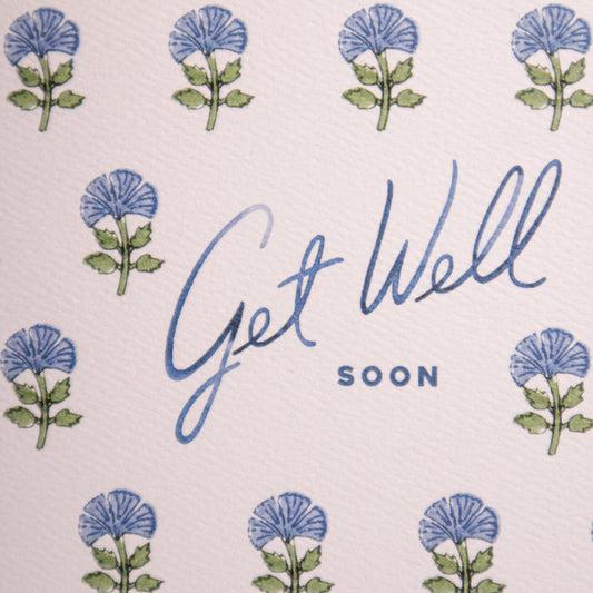 Get Well Soon Flowers Greeting Card