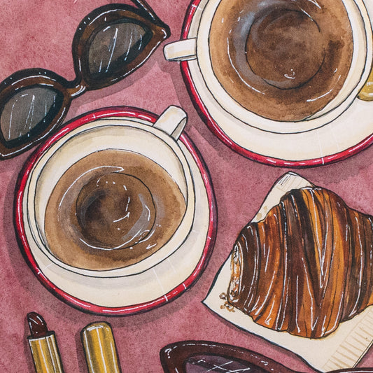 Afternoon Coffee Wall Art Print