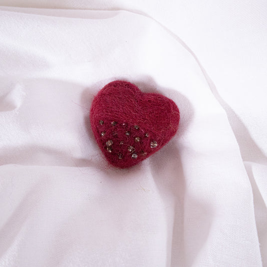 Beaded Heart Magnet