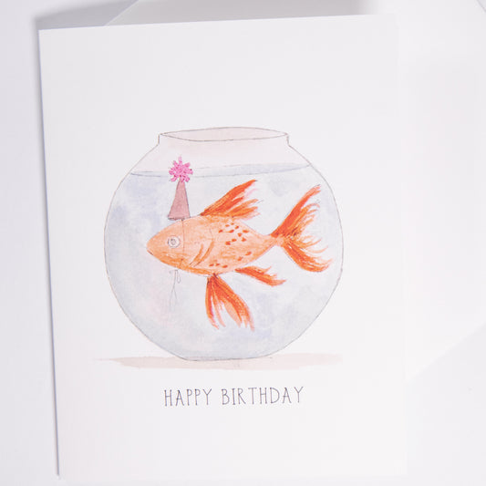 Party Fish Birthday Greeting Card