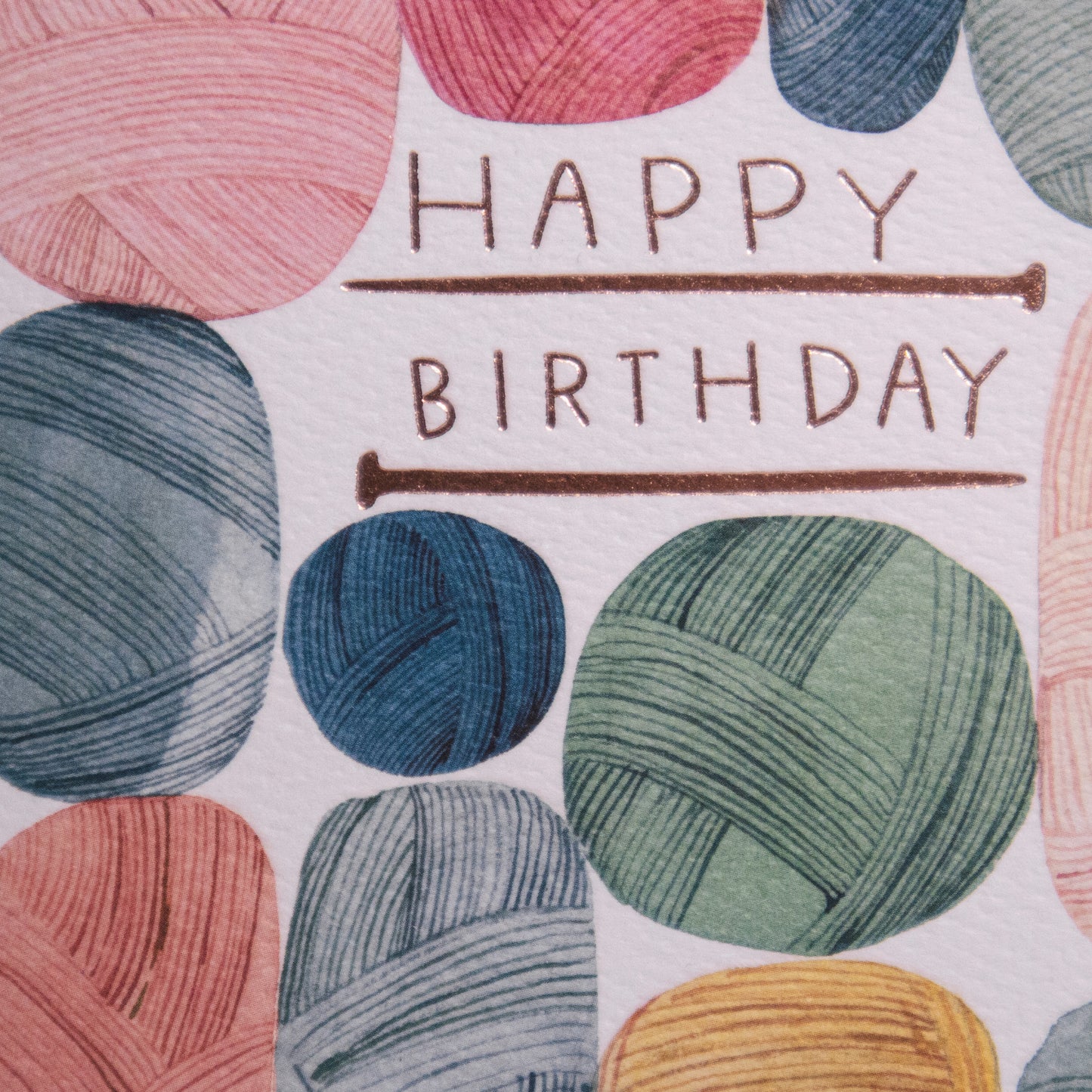 Knitting Birthday Greeting Card