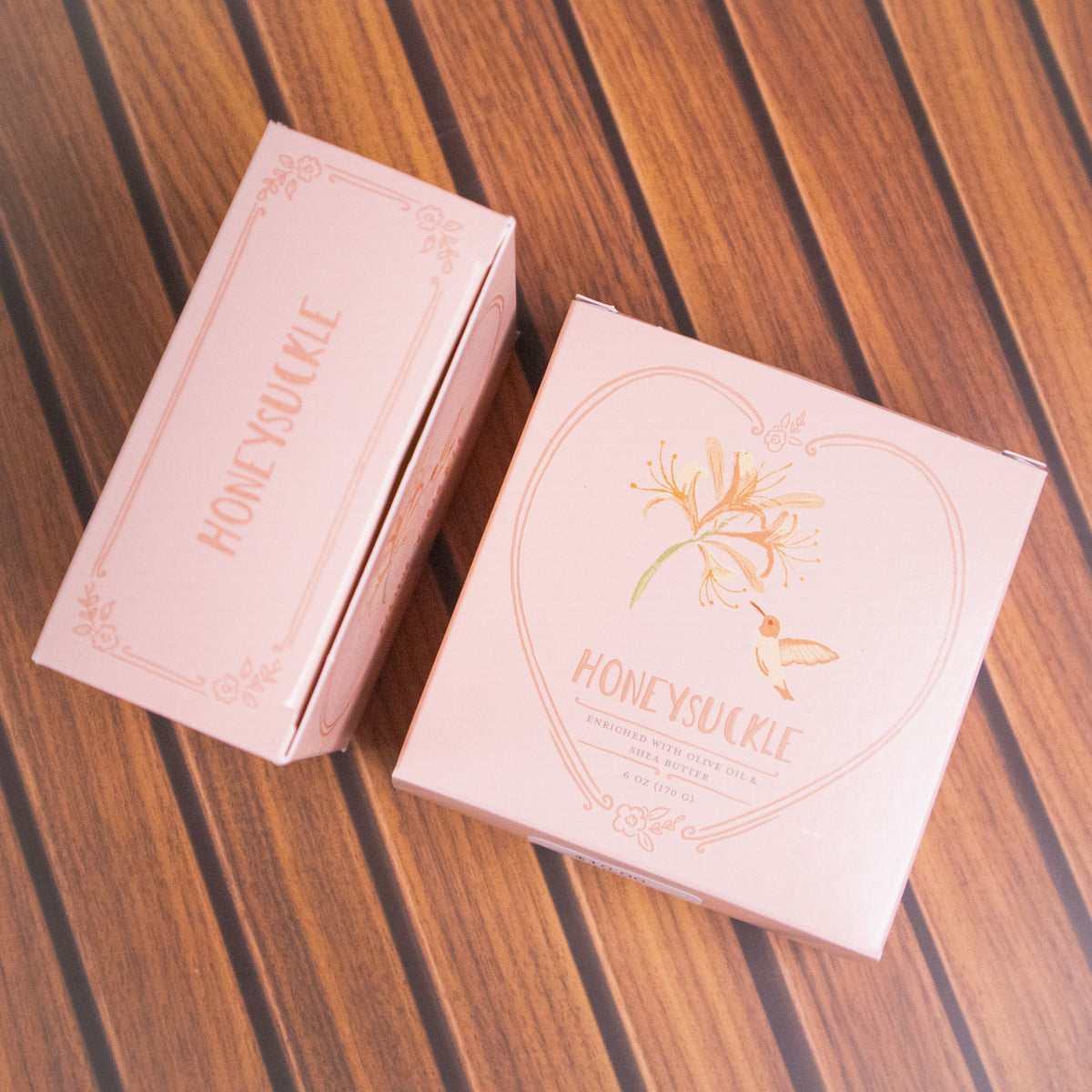 Honeysuckle Heart-Shaped Soap Bar