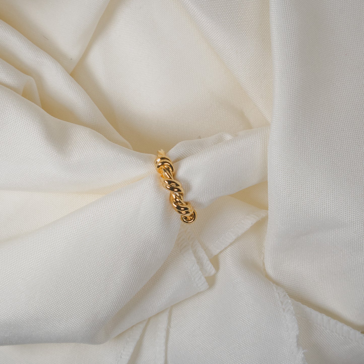 Gold Dipped Twist Ring