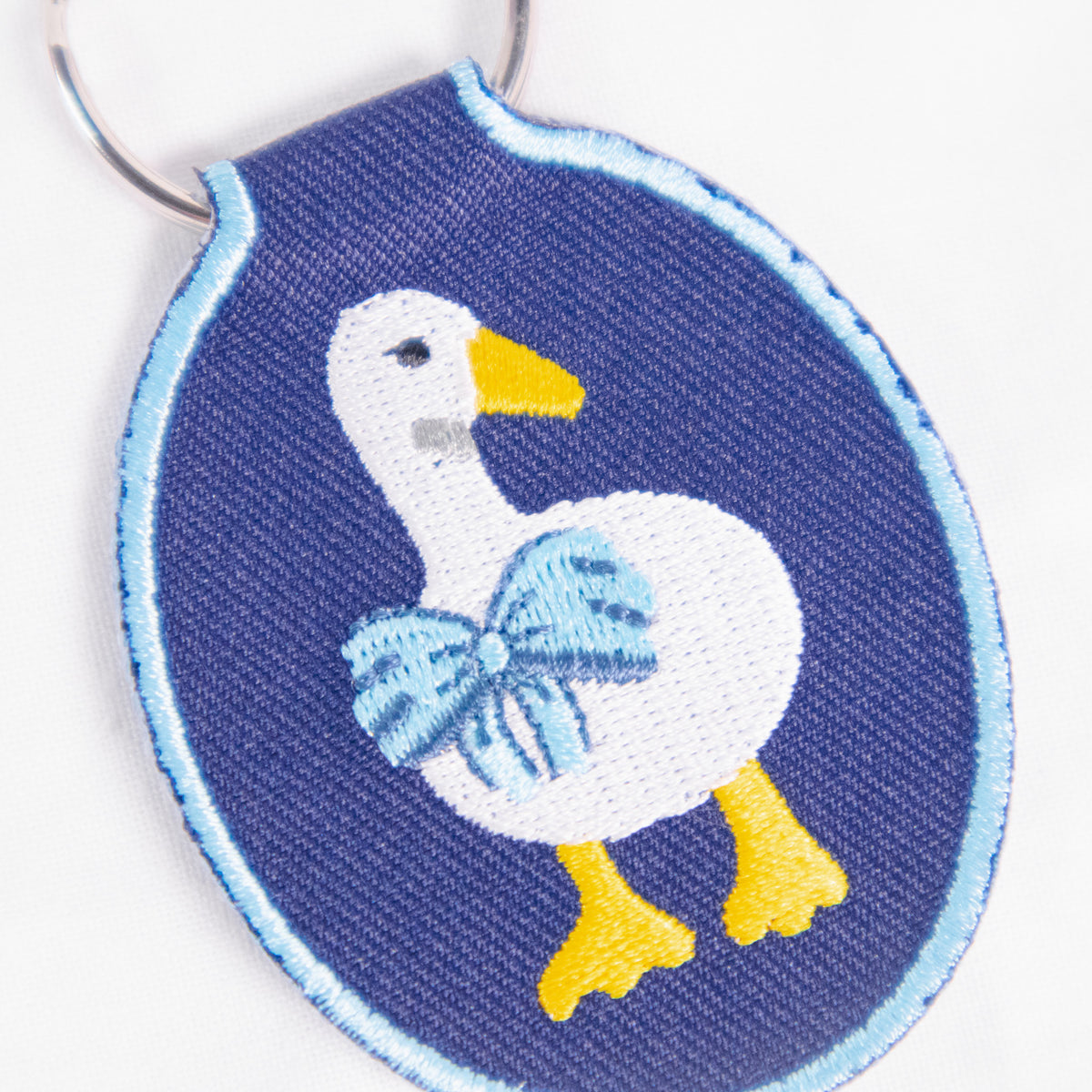 Duck Embroidered Keychain