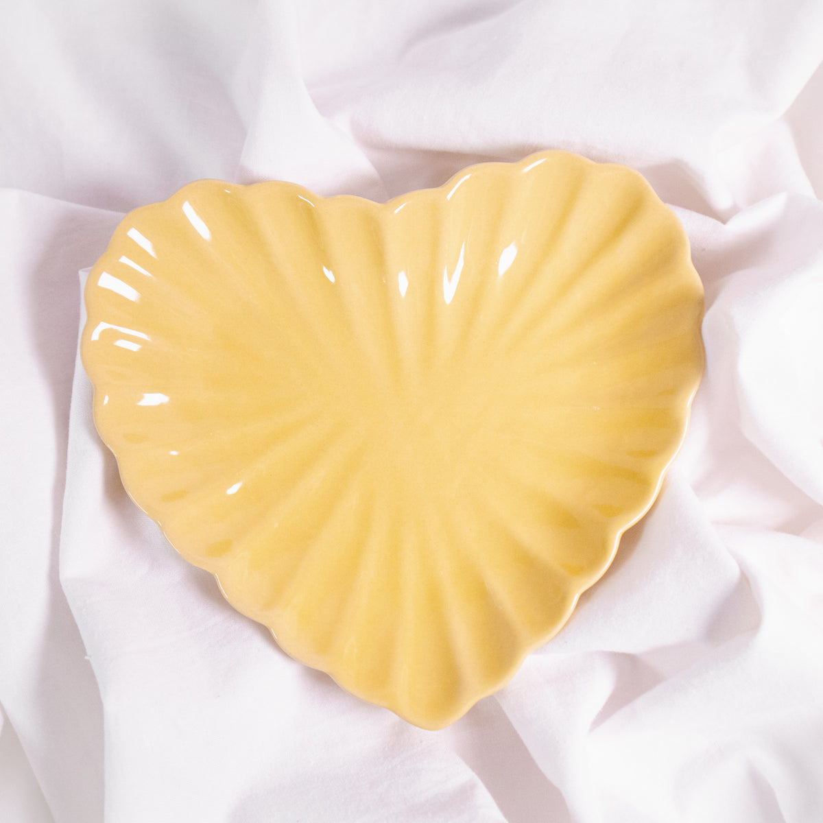 Fluted Heart Plate