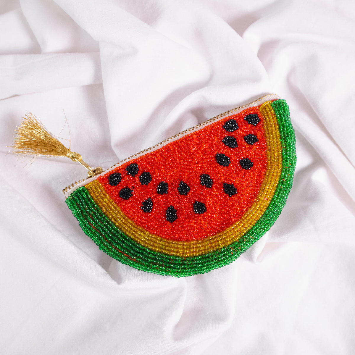 Beaded Fruit Pouch