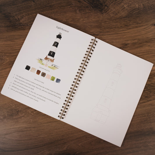 Seaside Watercolor Workbook