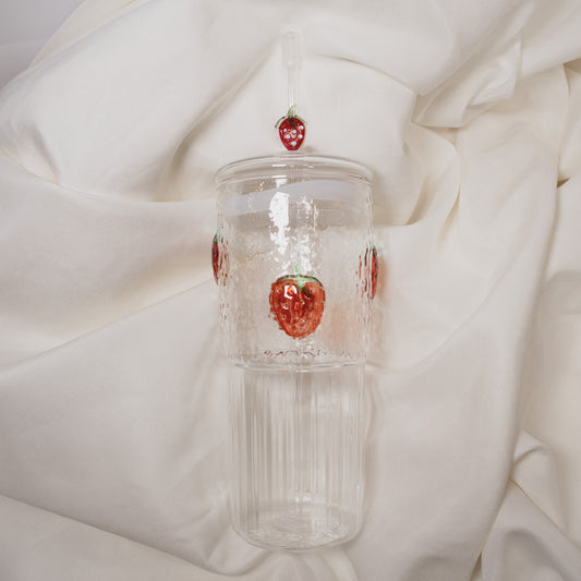 Strawberry Glass Tumbler