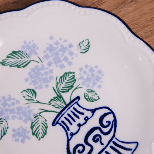 Hydrangea Vase Plate