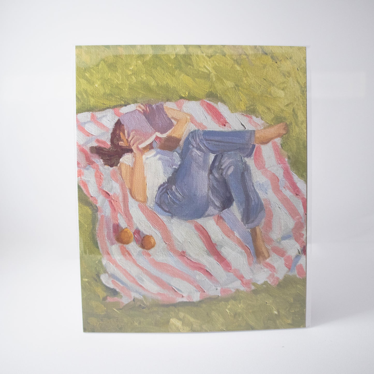 A Girl And Her Book Wall Art Print