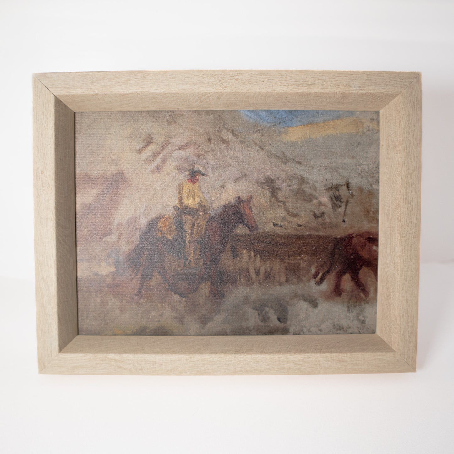 Cowboy At Work Framed Wall Art
