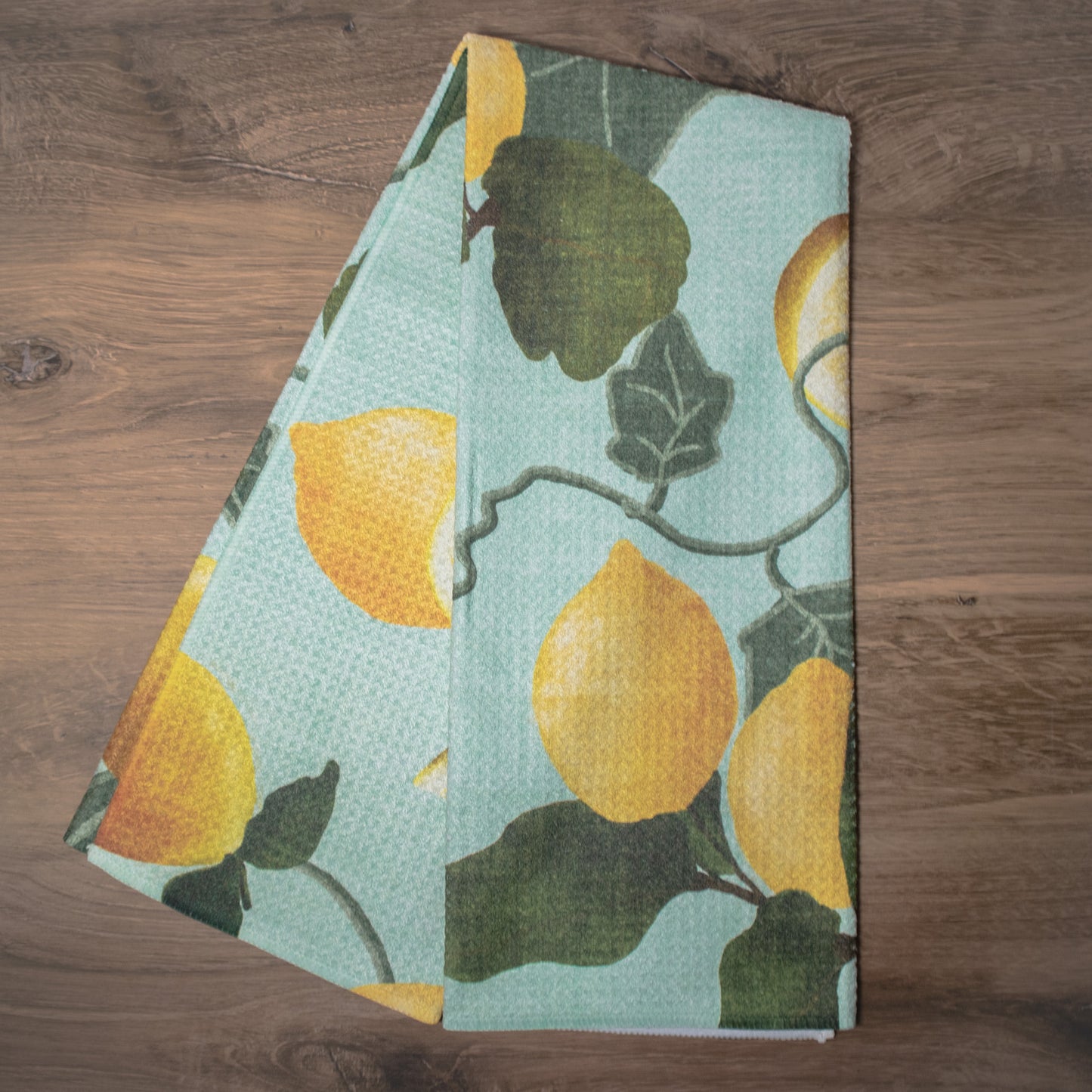 Amalfi Lemons Geometry Tea Towel