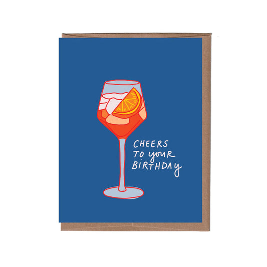 Cheers Aperol Spritz Birthday Greeting Card