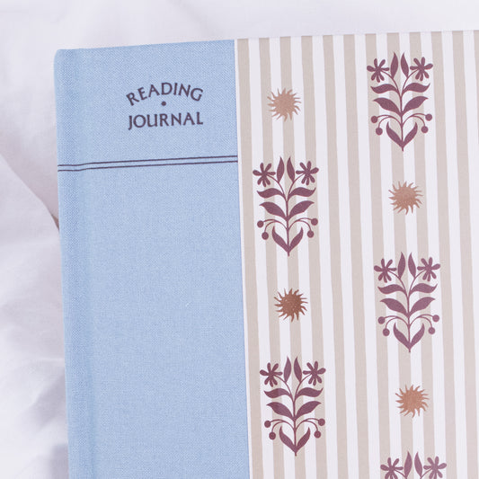 Striped Floral Reading Journal