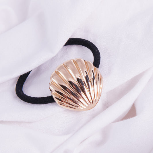 Gold Seashell Hair Tie