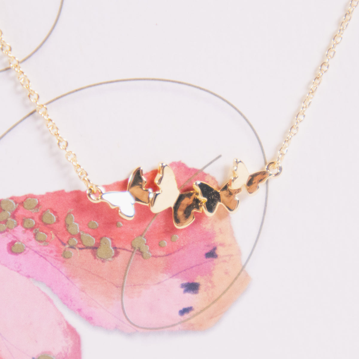 Butterfly Cluster Necklace