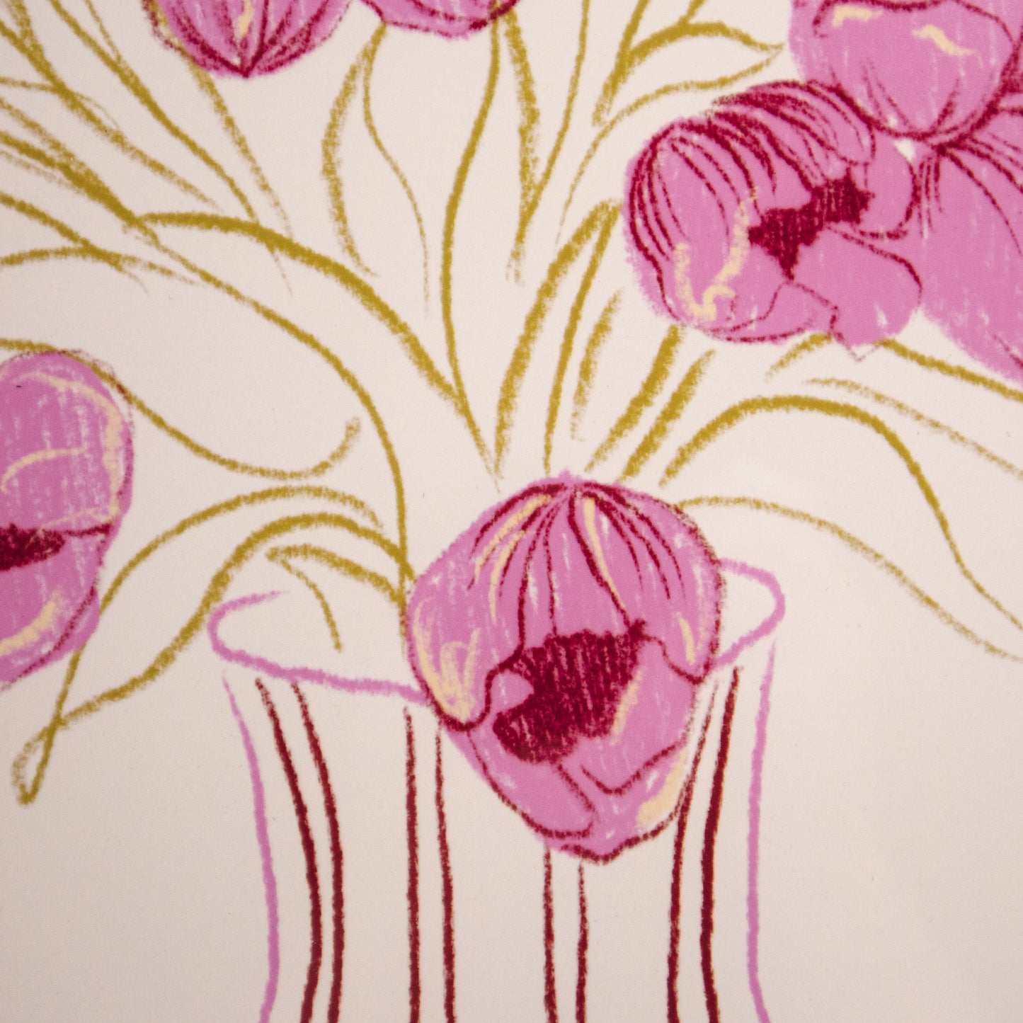 Tulip Drawing Wall Art Print