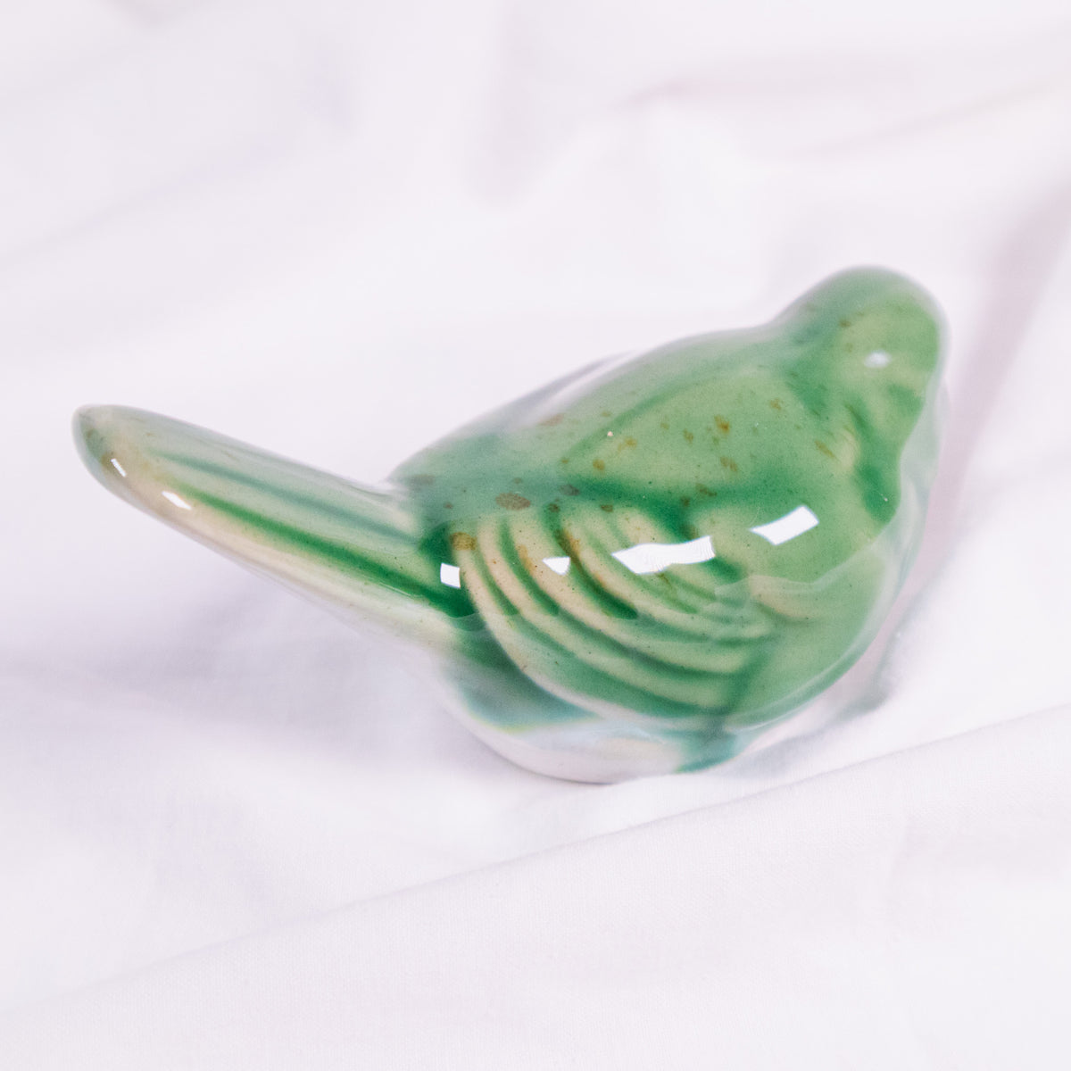 Green Bird Figurine