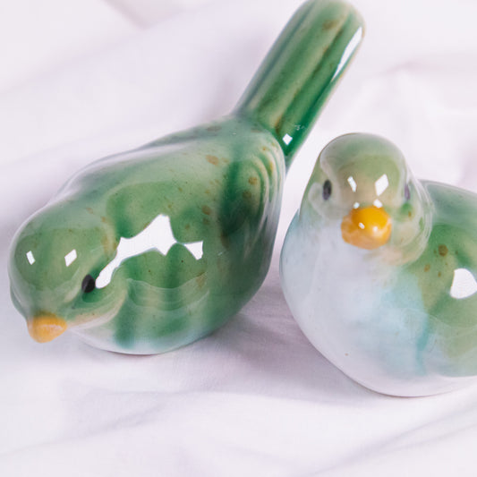 Green Bird Figurine