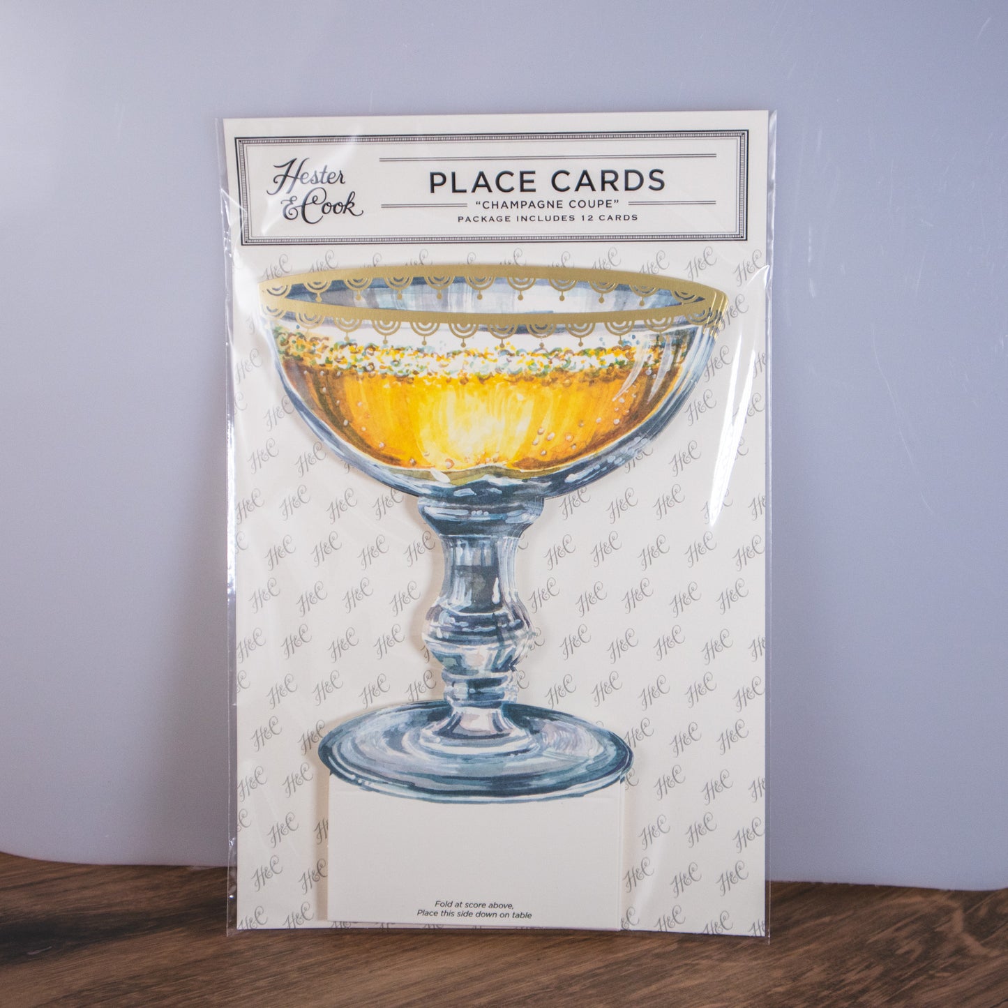 Champagne Coupe Place Cards
