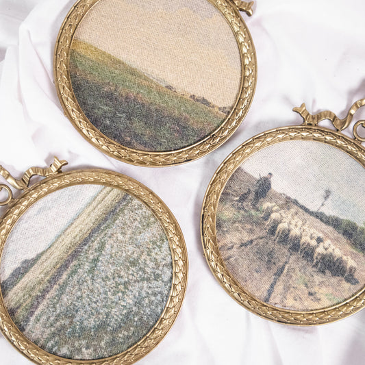 Landscape Hanging Wall Art In Bow Frame