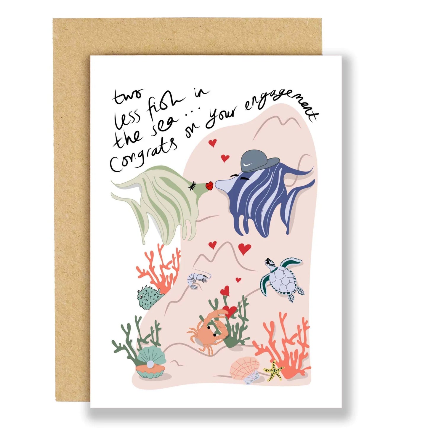 Two Less Fish In The Sea Greeting Card