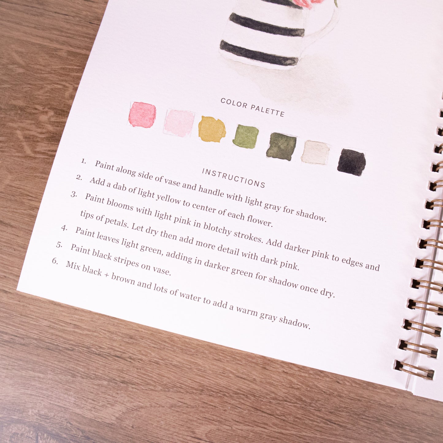Bouquets Watercolor Workbook