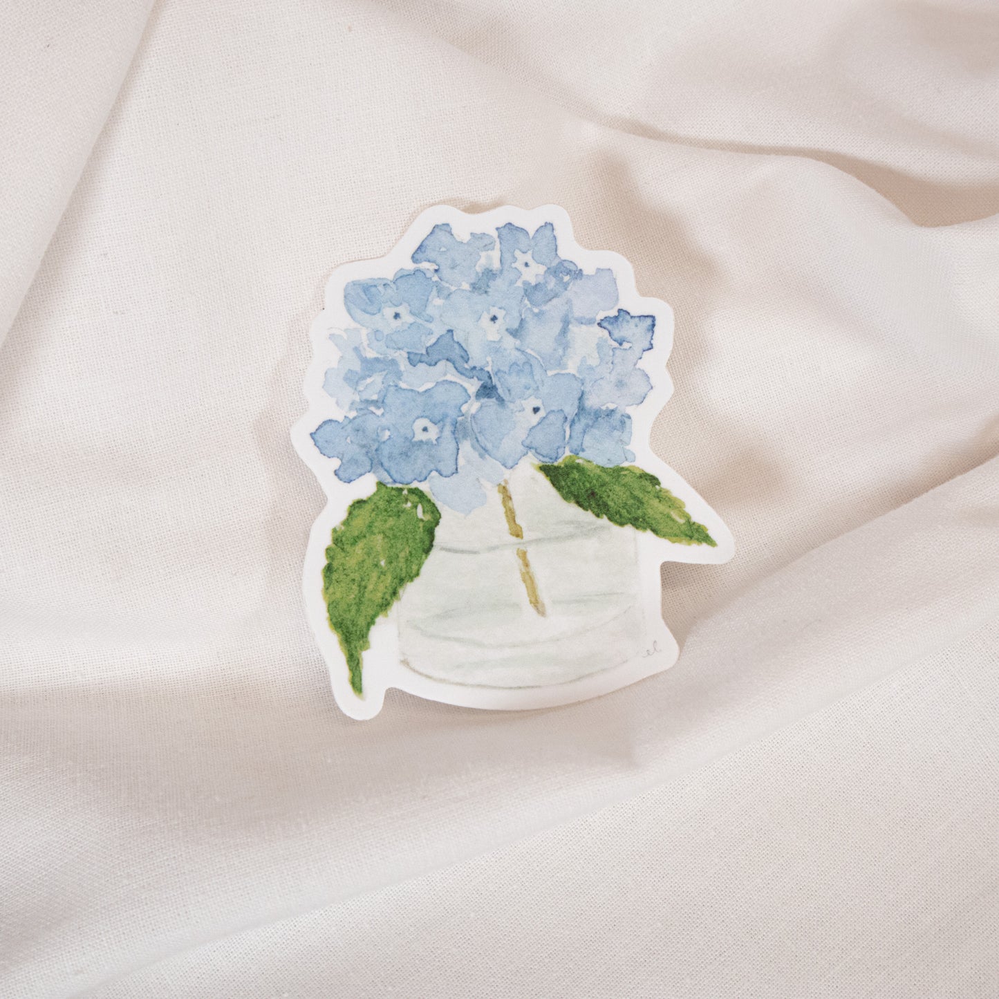 Hydrangea Vase Vinyl Sticker