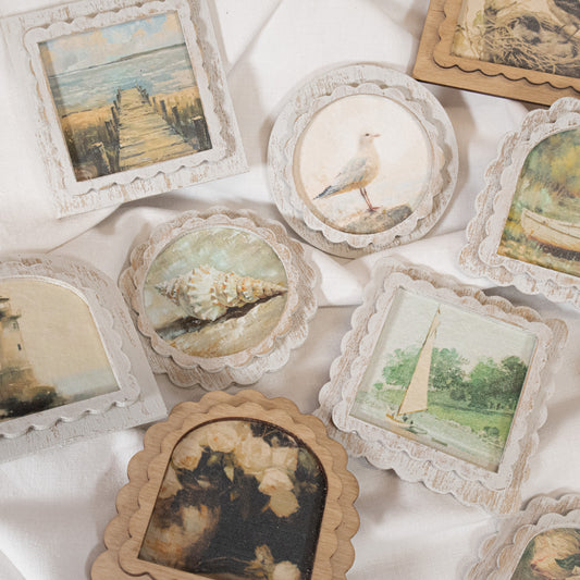 Vintage Wooden Magnet