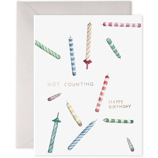Not Counting Candles Birthday Greeting Card