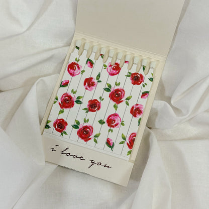 I Love You Rose Matchbook