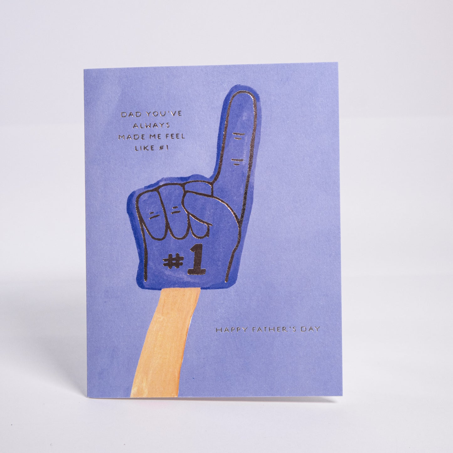 Foam Finger Father's Day Greeting Card