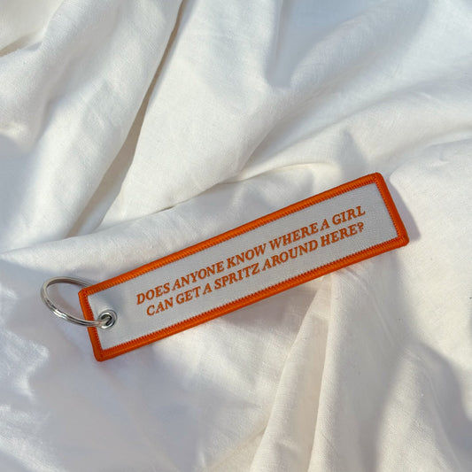 Spritz Embroidered Keychain