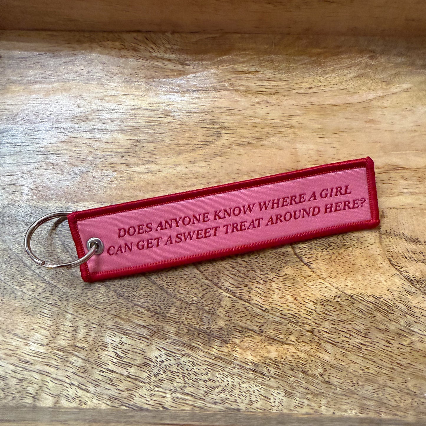 Sweet Treat Embroidered Keychain
