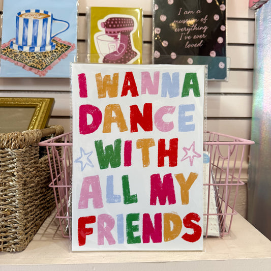 Dance With Friends Wall Art Print