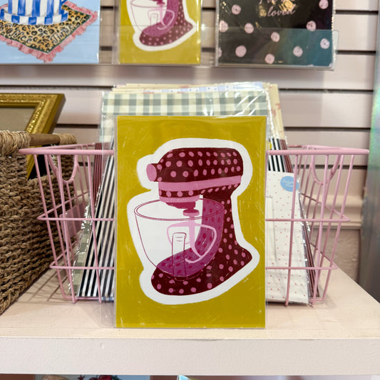 Polka Dot Mixer Wall Art Print