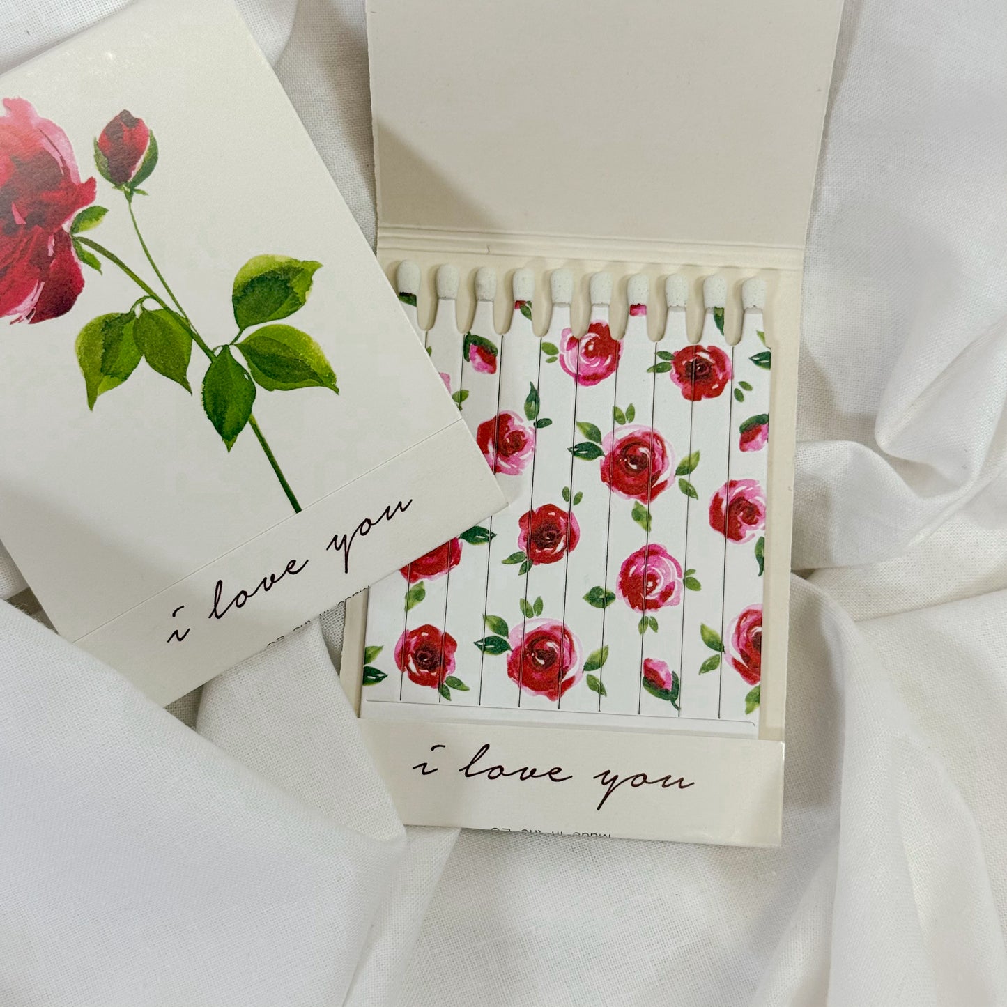 I Love You Rose Matchbook