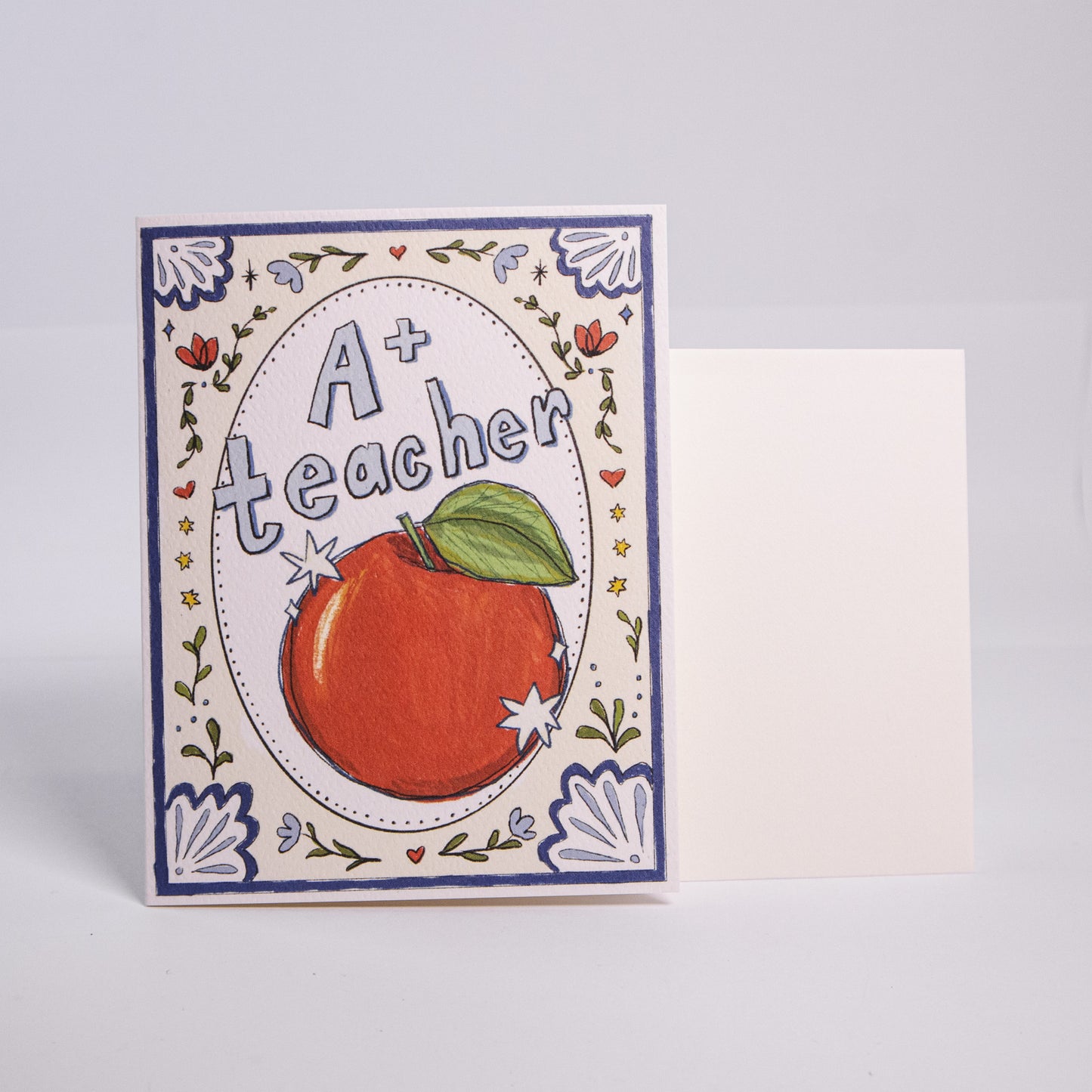 A+ Teacher Greeting Card