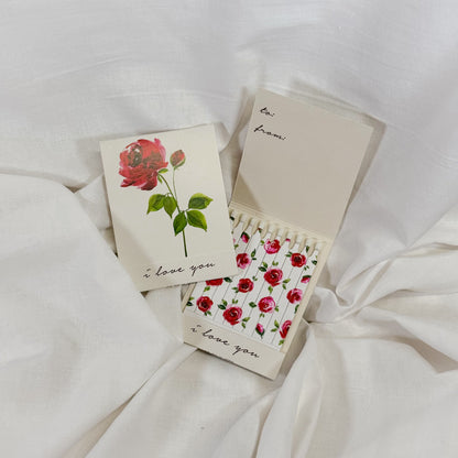 I Love You Rose Matchbook