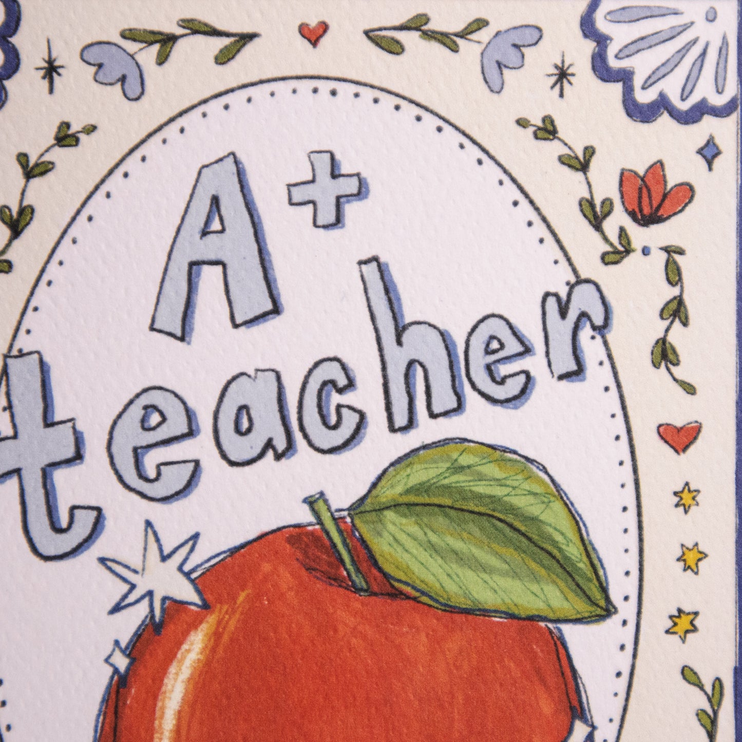 A+ Teacher Greeting Card