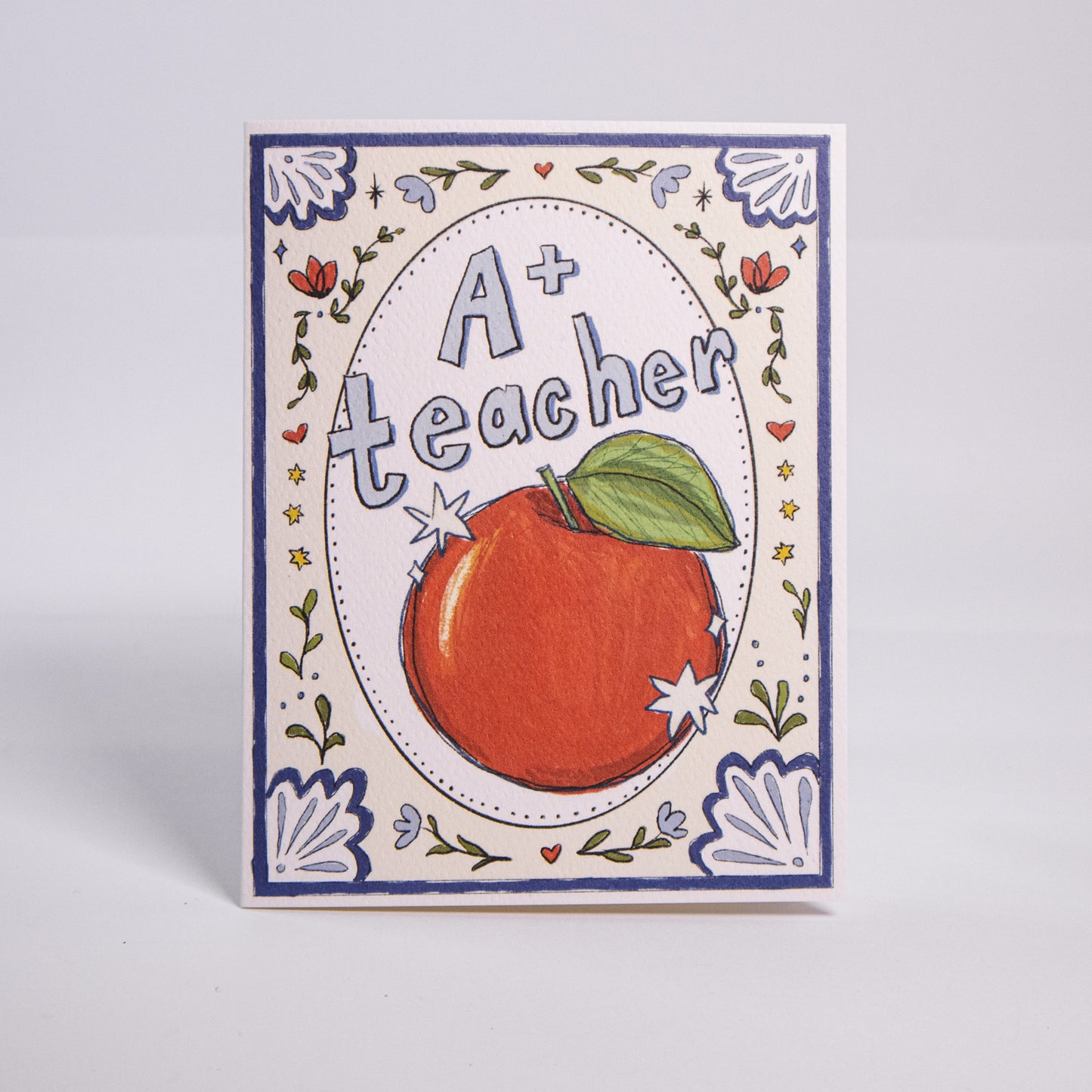 A+ Teacher Greeting Card