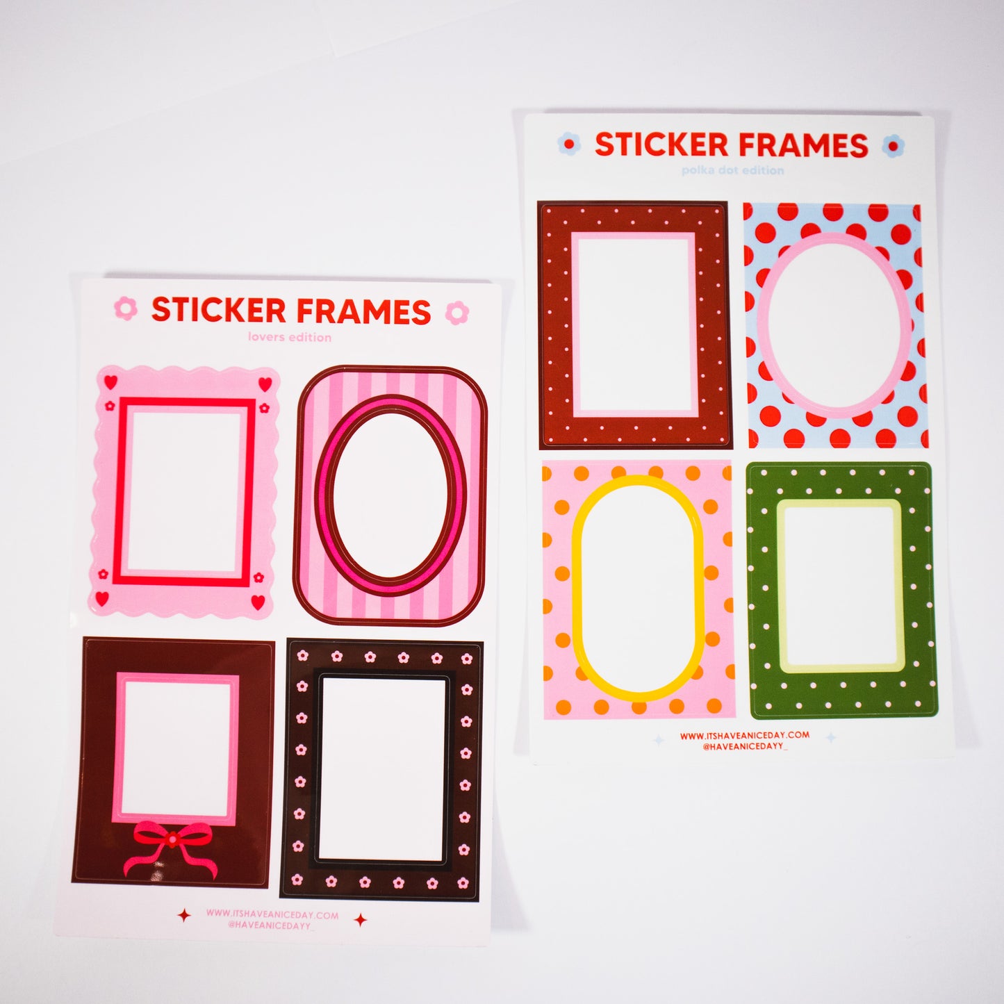 Polaroid Frame Sticker Sheet