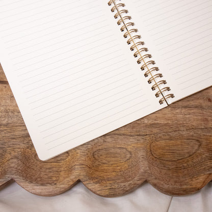 Alphabet Script Spiral Notebook