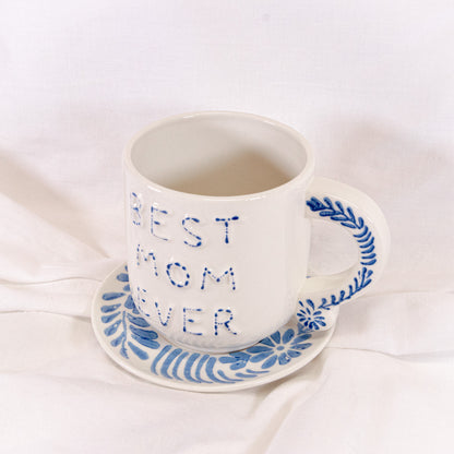 Best Mom Ever Floral Mug